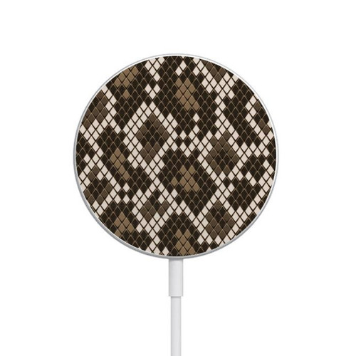 S3389 Seamless Snake Skin Pattern Graphic Magnetisches kabelloses Ladepad mit MagSafe 15W für iPhone 16 15 14 13 12