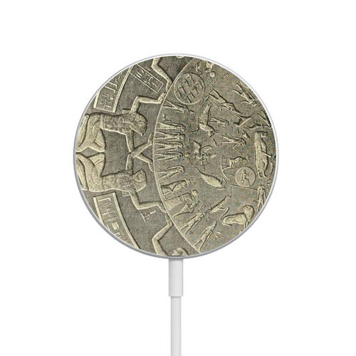 S3396 Dendera Zodiac Ancient Egypt Magnetisches kabelloses Ladepad mit MagSafe 15W für iPhone 16 15 14 13 12