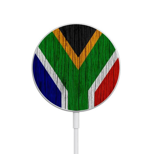 S3464 South Africa Flag Magnetisches kabelloses Ladepad mit MagSafe 15W für iPhone 16 15 14 13 12