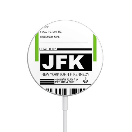 S3664 Airline Travel Luggage Label Magnetisches kabelloses Ladepad mit MagSafe 15W für iPhone 16 15 14 13 12