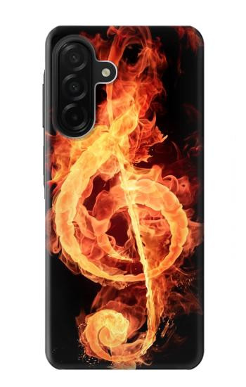 S0493 Music Note Burn Hülle Schutzhülle Taschen für Samsung Galaxy A26