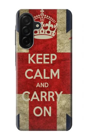 S0674 Keep Calm and Carry On Hülle Schutzhülle Taschen für Samsung Galaxy A26