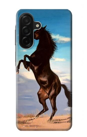 S0934 Wild Black Horse Hülle Schutzhülle Taschen für Samsung Galaxy A26