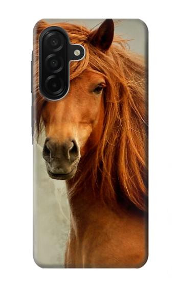 S1595 Beautiful Brown Horse Hülle Schutzhülle Taschen für Samsung Galaxy A26