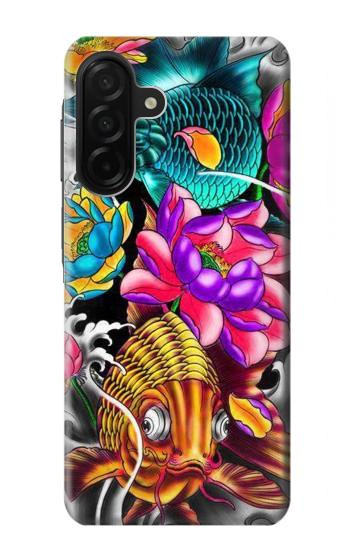 S1630 Fish Japanese Oriental Tattoo Hülle Schutzhülle Taschen für Samsung Galaxy A26