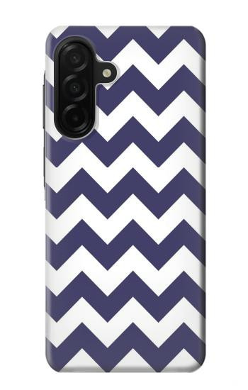 S2345 Navy Blue Shavron Zig Zag Pattern Hülle Schutzhülle Taschen für Samsung Galaxy A26