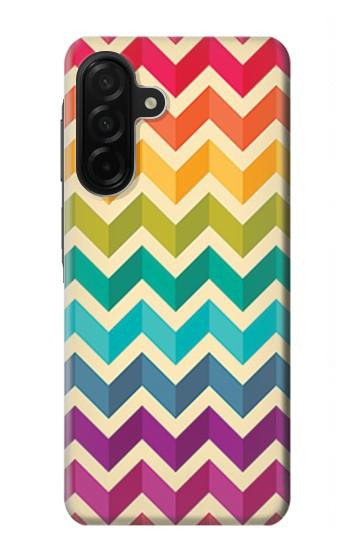 S2362 Rainbow Colorful Shavron Zig Zag Pattern Hülle Schutzhülle Taschen für Samsung Galaxy A26