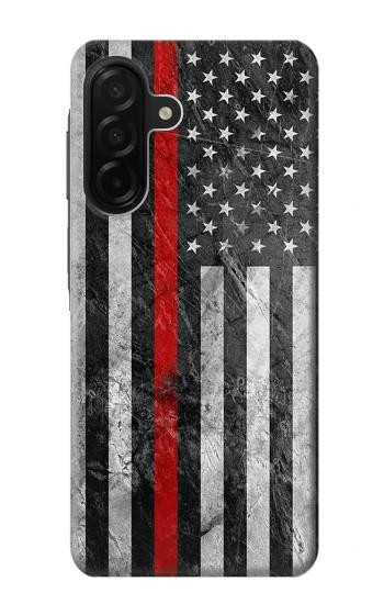 S3687 Firefighter Thin Red Line American Flag Hülle Schutzhülle Taschen für Samsung Galaxy A26