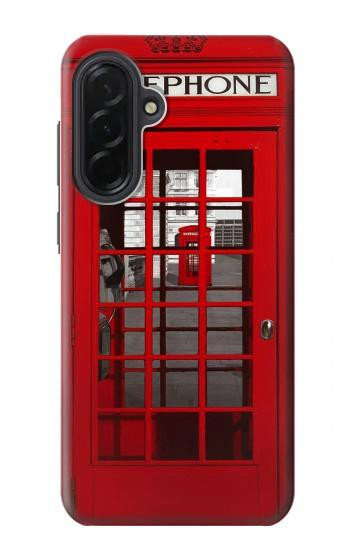 S0058 British Red Telephone Box Hülle Schutzhülle Taschen für Samsung Galaxy A36