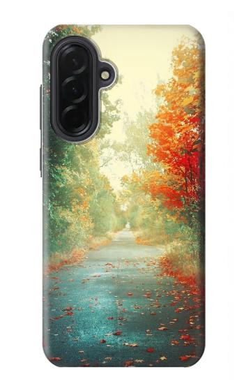 S0913 Road Through The Woods Hülle Schutzhülle Taschen für Samsung Galaxy A36