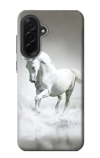 S0932 White Horse Hülle Schutzhülle Taschen für Samsung Galaxy A36