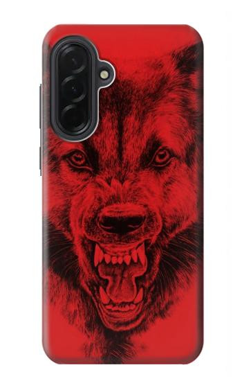 S1090 Red Wolf Hülle Schutzhülle Taschen für Samsung Galaxy A36