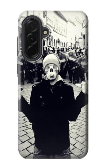 S1108 Skull Mask Man Protester Hülle Schutzhülle Taschen für Samsung Galaxy A36