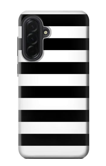 S1596 Black and White Striped Hülle Schutzhülle Taschen für Samsung Galaxy A36