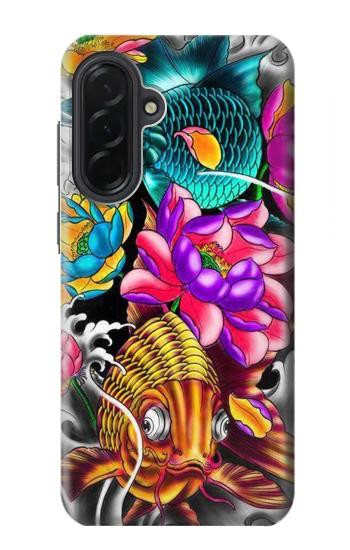 S1630 Fish Japanese Oriental Tattoo Hülle Schutzhülle Taschen für Samsung Galaxy A36