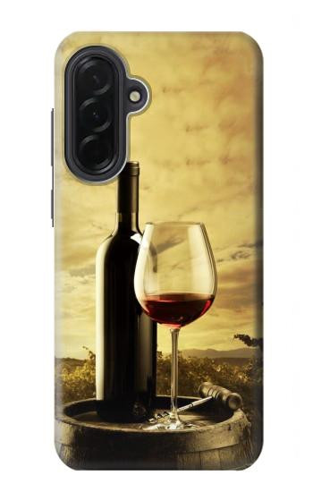 S2042 A Grape Vineyard Grapes Bottle Red Wine Hülle Schutzhülle Taschen für Samsung Galaxy A36