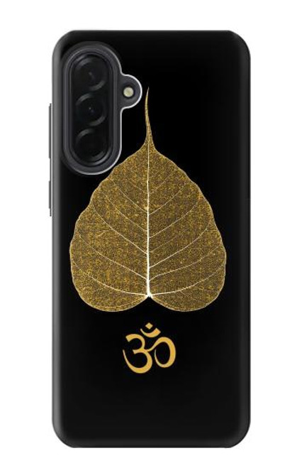 S2331 Gold Leaf Buddhist Om Symbol Hülle Schutzhülle Taschen für Samsung Galaxy A36
