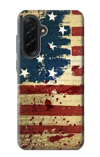 S2349 Old American Flag Hülle Schutzhülle Taschen für Samsung Galaxy A36