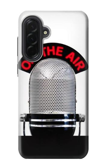 S2381 Vintage Radio Microphone On The Air Hülle Schutzhülle Taschen für Samsung Galaxy A36