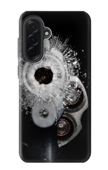 S2387 Gun Bullet Hole Glass Hülle Schutzhülle Taschen für Samsung Galaxy A36