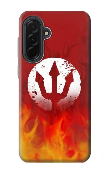 S2803 Fire Red Devil Spear Symbol Hülle Schutzhülle Taschen für Samsung Galaxy A36