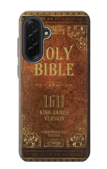 S2890 Holy Bible 1611 King James Version Hülle Schutzhülle Taschen für Samsung Galaxy A36