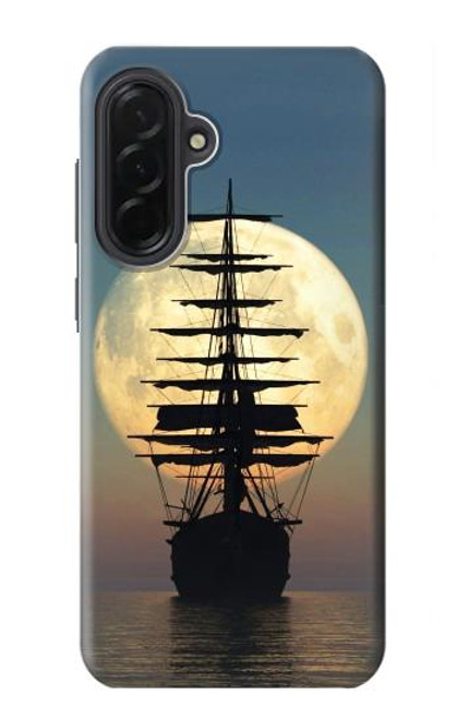 S2897 Pirate Ship Moon Night Hülle Schutzhülle Taschen für Samsung Galaxy A36
