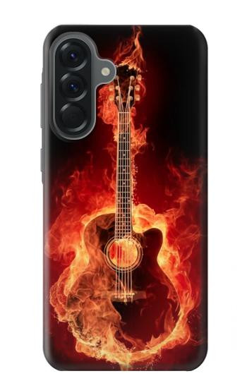 S0415 Fire Guitar Burn Hülle Schutzhülle Taschen für Samsung Galaxy A56
