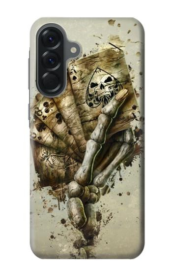 S0550 Skull Card Poker Hülle Schutzhülle Taschen für Samsung Galaxy A56