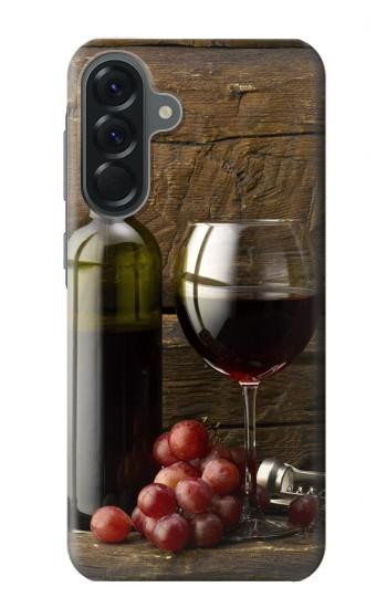 S1316 Grapes Bottle and Glass of Red Wine Hülle Schutzhülle Taschen für Samsung Galaxy A56