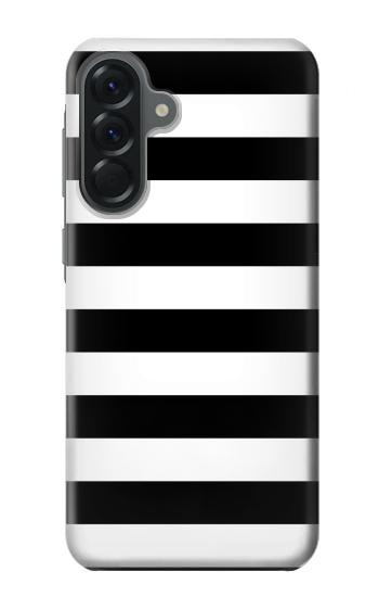 S1596 Black and White Striped Hülle Schutzhülle Taschen für Samsung Galaxy A56
