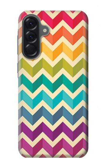 S2362 Rainbow Colorful Shavron Zig Zag Pattern Hülle Schutzhülle Taschen für Samsung Galaxy A56
