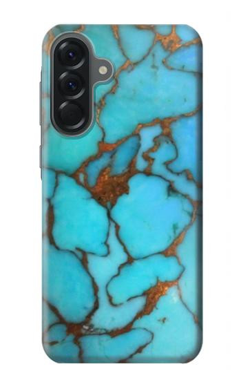 S2685 Aqua Turquoise Gemstone Graphic Printed Hülle Schutzhülle Taschen für Samsung Galaxy A56