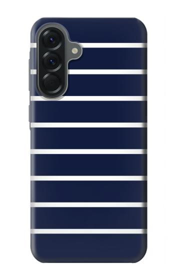 S2767 Navy White Striped Hülle Schutzhülle Taschen für Samsung Galaxy A56