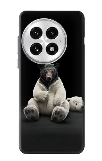 S0878 Black Bear Hülle Schutzhülle Taschen für OnePlus 13