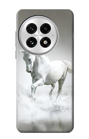 S0932 White Horse Hülle Schutzhülle Taschen für OnePlus 13