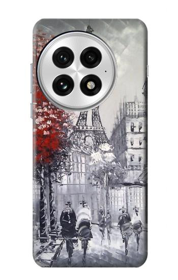 S1295 Eiffel Painting of Paris Hülle Schutzhülle Taschen für OnePlus 13