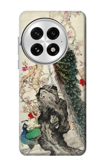 S2086 Peacock Painting Hülle Schutzhülle Taschen für OnePlus 13