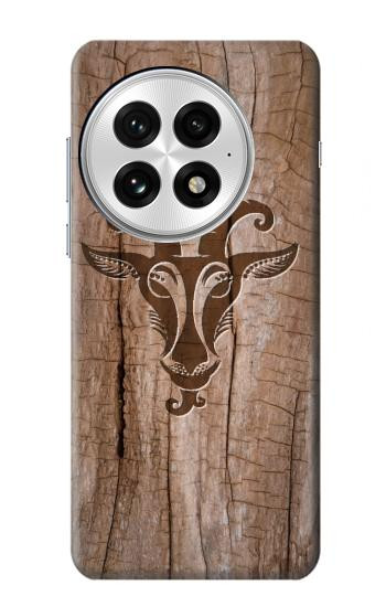 S2183 Goat Wood Graphic Printed Hülle Schutzhülle Taschen für OnePlus 13