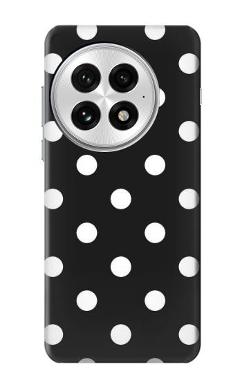 S2299 Black Polka Dots Hülle Schutzhülle Taschen für OnePlus 13