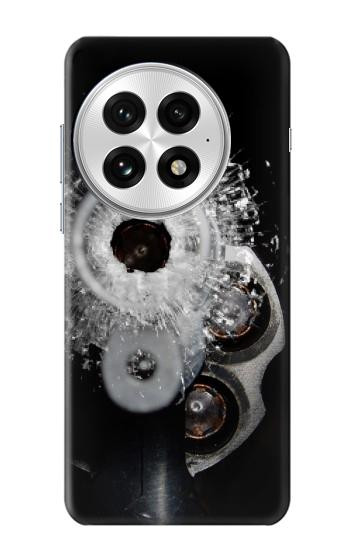 S2387 Gun Bullet Hole Glass Hülle Schutzhülle Taschen für OnePlus 13