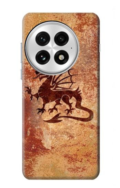 S2485 Dragon Metal Texture Graphic Printed Hülle Schutzhülle Taschen für OnePlus 13