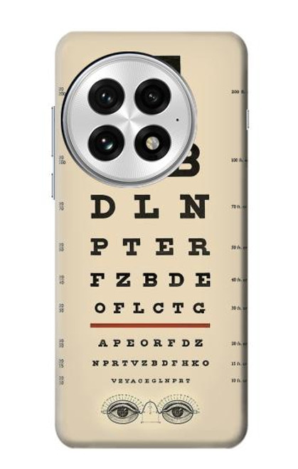 S2502 Eye Exam Chart Decorative Decoupage Poster Hülle Schutzhülle Taschen für OnePlus 13