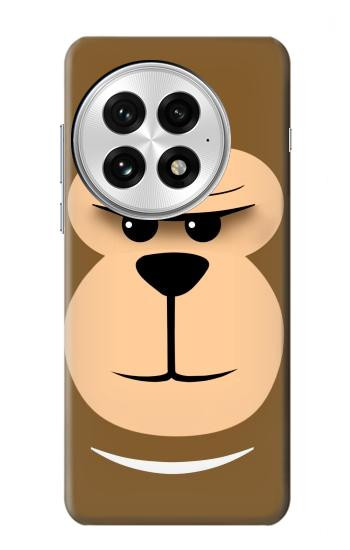 S2721 Cute Grumpy Monkey Cartoon Hülle Schutzhülle Taschen für OnePlus 13