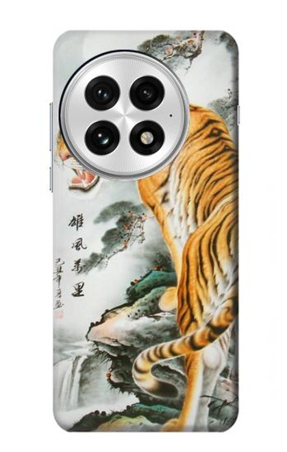 S2750 Oriental Chinese Tiger Painting Hülle Schutzhülle Taschen für OnePlus 13
