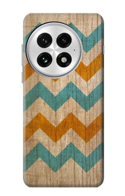 S3033 Vintage Wood Chevron Graphic Printed Hülle Schutzhülle Taschen für OnePlus 13