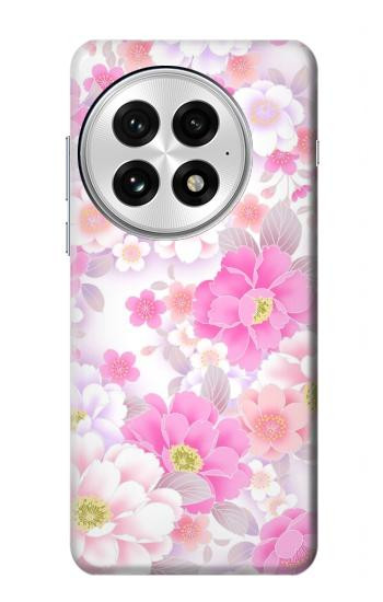 S3036 Pink Sweet Flower Flora Hülle Schutzhülle Taschen für OnePlus 13