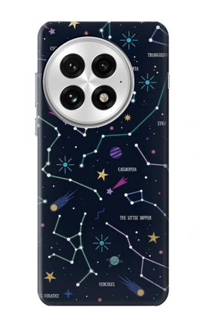 S3220 Star Map Zodiac Constellations Hülle Schutzhülle Taschen für OnePlus 13