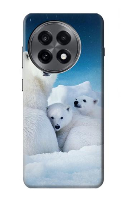 S0285 Polar Bear Family Arctic Hülle Schutzhülle Taschen für OnePlus 13R