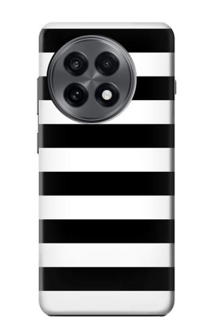 S1596 Black and White Striped Hülle Schutzhülle Taschen für OnePlus 13R